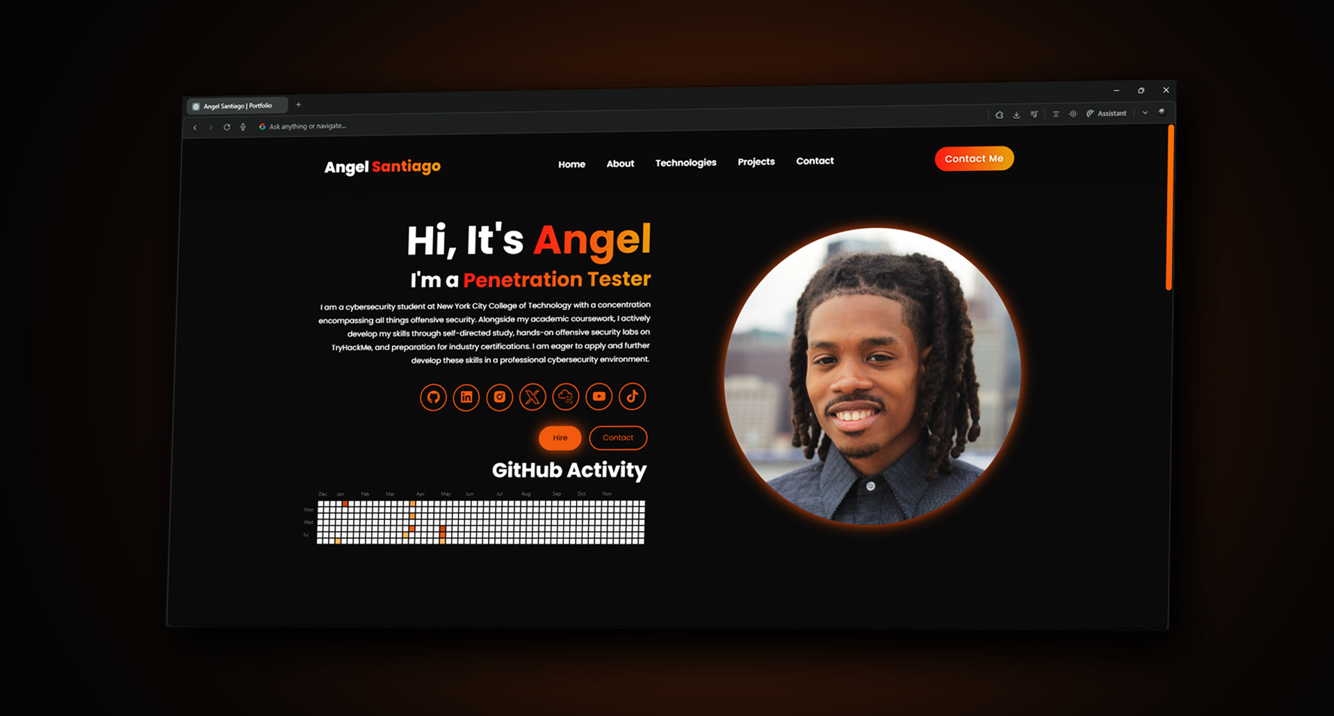 Portfolio Website project screenshot